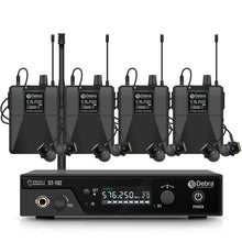Load image into Gallery viewer, D Debra Audio PRO ST-102/ ST-202 UHF Stereo Wireless In-Ear Monitor System with Monitoring Type for Stage, Receiver for Studio, Guitar, Band Performance, Live Performance
