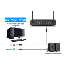 Cargar imagen en el visor de la galería, D Debra Audio E02U UHF Dual Channel Wireless Microphone System  For Karaoke
