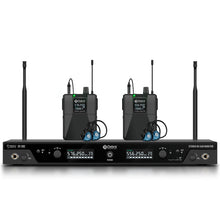 Load image into Gallery viewer, D Debra Audio PRO ST-102/ ST-202 UHF Stereo Wireless In-Ear Monitor System with Monitoring Type for Stage, Receiver for Studio, Guitar, Band Performance, Live Performance
