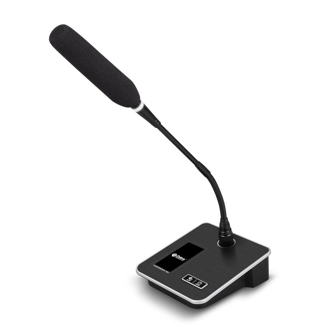 D Debra Gooseneck Condenser Microphone USB Microphones with Mute Function Base LED Indicator XLR Mic Suitable for Meetings, Conferences, Streaming, Lectures, PC Games