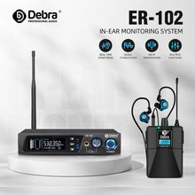 Загрузить изображение в средство просмотра галереи, D Debra Audio PRO ER-102 UHF IEM Mono Wireless In-Ear Monitor System with Monitoring Type for Stage, Band, Recording Studio,Guitar, Live Performance
