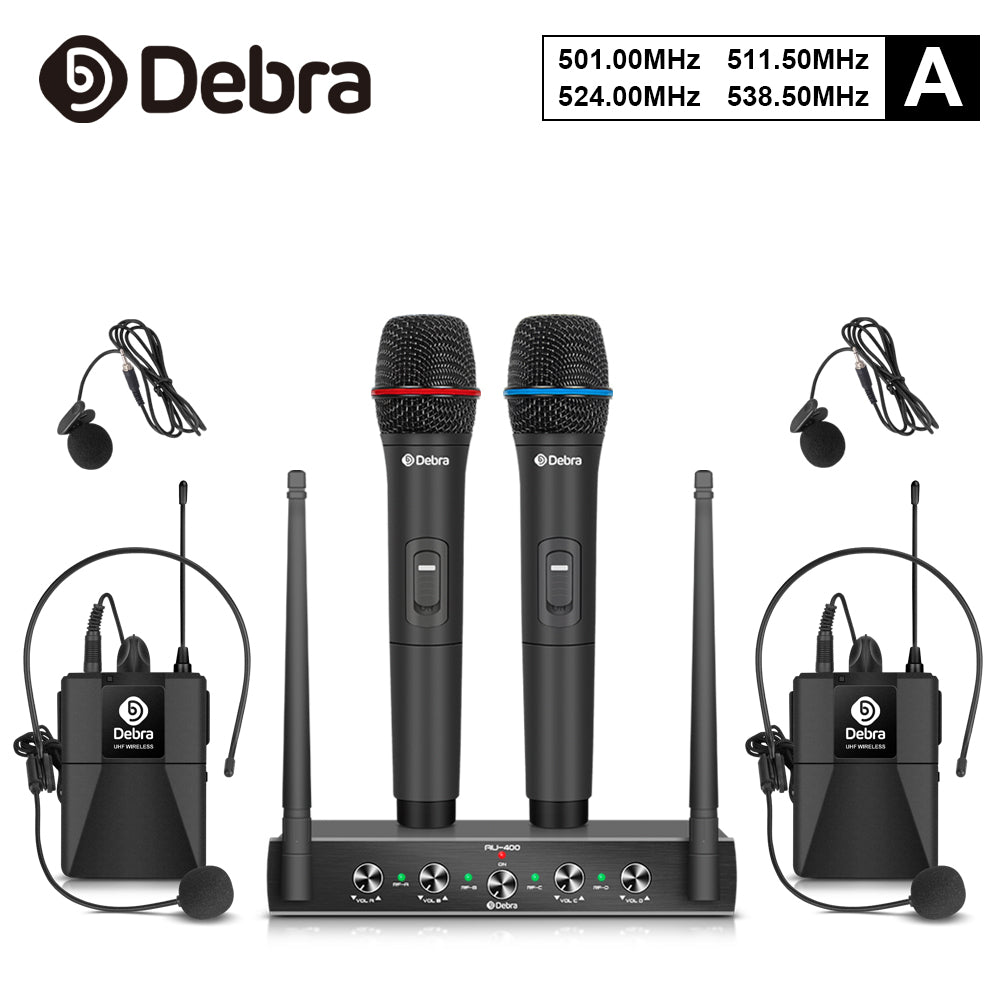 ワイヤレスマイク】debra AU-400／モノラル出力＋ステレオ変換