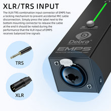 Load image into Gallery viewer, D Debra Audio EMPS Stereo Monitor Headphone Amplifier, Portable Audio Adapter with TRS/XLR Mixed Input,  3.5mm Output, Plug and Play for Android/iOS/PC/Mac
