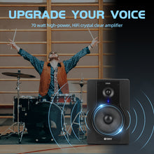 Load image into Gallery viewer, D Debra DX8A Audio Monitor Speakers with Volume Control XLR/6.5mm Inputs, Ideal for Music Production, Live Broadcasting, Gaming, Small Performances
