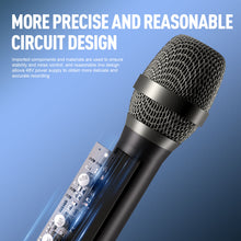 Load image into Gallery viewer, D Debra CDS-25 Wired Dynamic Microphone, Cardioid Dynamic Vocal Handheld Mic with XLR Interface Mic Clips, Suited for Speakers, Karaoke Singing Machine, Amp, Mixer Audio
