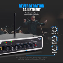 Carregar imagem no visualizador da galeria, D Debra Audio E02U UHF Dual Channel Wireless Microphone System  For Karaoke
