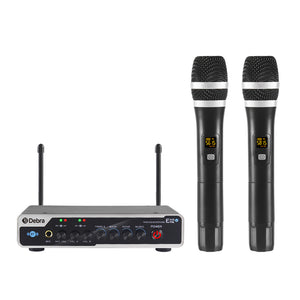 D Debra Audio E02U UHF Dual Channel Wireless Microphone System  For Karaoke