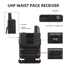Laden Sie das Bild in den Galerie-Viewer, D Debra Audio UM304 Pro 4-Channel UHF Wireless Microphone System，260ft Range, ID Lock, Auto Frequency, idea for Stage Conference Interview Home Karaoke Wedding Conference Speech
