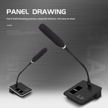 Load image into Gallery viewer, D Debra Gooseneck Condenser Microphone USB Microphones with Mute Function Base LED Indicator XLR Mic Suitable for Meetings, Conferences, Streaming, Lectures, PC Games
