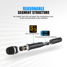 Carregar imagem no visualizador da galeria, D Debra Audio E02U UHF Dual Channel Wireless Microphone System  For Karaoke
