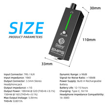 Load image into Gallery viewer, D Debra Audio EMPS Stereo Monitor Headphone Amplifier, Portable Audio Adapter with TRS/XLR Mixed Input,  3.5mm Output, Plug and Play for Android/iOS/PC/Mac
