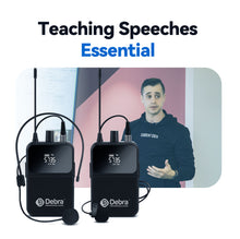 Load image into Gallery viewer, D Debra Audio Wireless Microphone System Pro DU4004/DU8008 UHF&nbsp;Wireless Handheld Gooseneck Lavalier Headset Mics, Adjustable Frequency 260FT Range, Ideal for Meeting Church Speech Party
