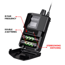 Load image into Gallery viewer, D Debra Audio PRO ST-102/ ST-202 UHF Stereo Wireless In-Ear Monitor System with Monitoring Type for Stage, Receiver for Studio, Guitar, Band Performance, Live Performance
