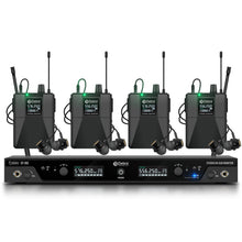 Load image into Gallery viewer, D Debra Audio PRO ST-102/ ST-202 UHF Stereo Wireless In-Ear Monitor System with Monitoring Type for Stage, Receiver for Studio, Guitar, Band Performance, Live Performance
