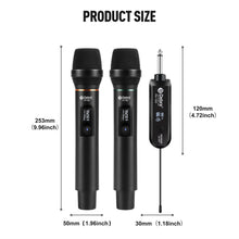 Laden Sie das Bild in den Galerie-Viewer, Wireless Microphone System D Debra Audio PU-12H with UHF Cordless Dynamic Handheld Microphone
