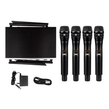 Load image into Gallery viewer, D Debra Audio Wireless Microphone System Pro DU4004/DU8008 UHF&nbsp;Wireless Handheld Gooseneck Lavalier Headset Mics, Adjustable Frequency 260FT Range, Ideal for Meeting Church Speech Party
