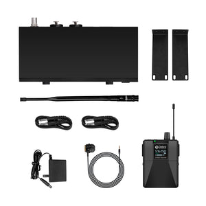 D Debra Audio PRO ST-102/ ST-202 UHF Stereo Wireless In-Ear Monitor System with Monitoring Type for Stage, Receiver for Studio, Guitar, Band Performance, Live Performance