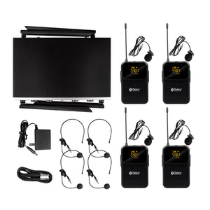 D Debra Audio Wireless Microphone System Pro DU4004/DU8008 UHF&nbsp;Wireless Handheld Gooseneck Lavalier Headset Mics, Adjustable Frequency 260FT Range, Ideal for Meeting Church Speech Party