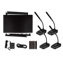 Load image into Gallery viewer, D Debra Audio Wireless Microphone System Pro DU4004/DU8008 UHF&nbsp;Wireless Handheld Gooseneck Lavalier Headset Mics, Adjustable Frequency 260FT Range, Ideal for Meeting Church Speech Party

