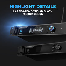 Load image into Gallery viewer, D Debra Audio T-M20 Wireless Microphone System - Pro UHF Automatic Search Dual Channel Wireless Mics Set with 490ft Range and 2 Cordless Dynamic Handheld Mics for Singing, Karaoke, Church, Party, and Stage
