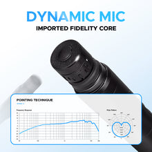 Load image into Gallery viewer, D Debra Audio T-M20 Wireless Microphone System - Pro UHF Automatic Search Dual Channel Wireless Mics Set with 490ft Range and 2 Cordless Dynamic Handheld Mics for Singing, Karaoke, Church, Party, and Stage
