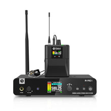 Cargar imagen en el visor de la galería, D Debra PRO M-PROI UHF Stereo Wireless In-Ear Monitor System, Wireless IEM with Automatic Frequency Search Function, 560-590Mhz Transmitter and Receiver, Idea for Stage, Studio, Band Performance, Live Performance
