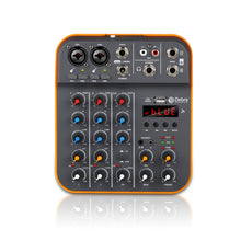 Laden Sie das Bild in den Galerie-Viewer, D Debra Audio D4M Audio Mixer, 4-Channel Portable DJ Mixer Console with MP3 USB Bluetooth, 48V Phantom Power, Mini Sound Mixing Board for Live, Wedding, Party, Recording Broadcast
