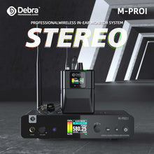 Cargar imagen en el visor de la galería, D Debra PRO M-PROI UHF Stereo Wireless In-Ear Monitor System, Wireless IEM with Automatic Frequency Search Function, 560-590Mhz Transmitter and Receiver, Idea for Stage, Studio, Band Performance, Live Performance
