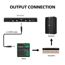 Load image into Gallery viewer, D Debra Audio T-M20 Wireless Microphone System - Pro UHF Automatic Search Dual Channel Wireless Mics Set with 490ft Range and 2 Cordless Dynamic Handheld Mics for Singing, Karaoke, Church, Party, and Stage
