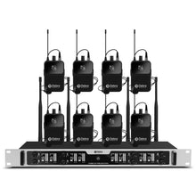 Load image into Gallery viewer, D Debra Audio Wireless Microphone System Pro DU4004/DU8008 UHF&nbsp;Wireless Handheld Gooseneck Lavalier Headset Mics, Adjustable Frequency 260FT Range, Ideal for Meeting Church Speech Party
