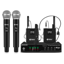 Laden Sie das Bild in den Galerie-Viewer, D Debra Audio UM304 Pro 4-Channel UHF Wireless Microphone System，260ft Range, ID Lock, Auto Frequency, idea for Stage Conference Interview Home Karaoke Wedding Conference Speech
