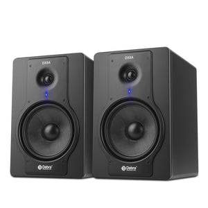 D Debra DX8A Audio Monitor Speakers with Volume Control XLR/6.5mm Inputs, Ideal for Music Production, Live Broadcasting, Gaming, Small Performances