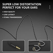 Laden Sie das Bild in den Galerie-Viewer, D Debra IE-210 Wired Earphones - HiFi In-Ear Earbuds – Professional Noise Isolating Ear Buds - Clear Sound, Deep Bass &amp; Comfort-Fit IEM Earphones - 3.5mm, Gold-Plated Cord, Carrying Case
