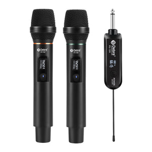 Wireless Microphone System D Debra Audio PU-12H with UHF Cordless Dynamic Handheld Microphone