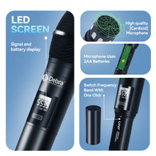 Load image into Gallery viewer, D Debra Audio Wireless Microphone System Pro DU4004/DU8008 UHF&nbsp;Wireless Handheld Gooseneck Lavalier Headset Mics, Adjustable Frequency 260FT Range, Ideal for Meeting Church Speech Party
