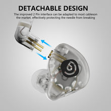 Laden Sie das Bild in den Galerie-Viewer, D Debra IE-210 Wired Earphones - HiFi In-Ear Earbuds – Professional Noise Isolating Ear Buds - Clear Sound, Deep Bass &amp; Comfort-Fit IEM Earphones - 3.5mm, Gold-Plated Cord, Carrying Case
