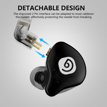 Laden Sie das Bild in den Galerie-Viewer, D Debra IE-210 Wired Earphones - HiFi In-Ear Earbuds – Professional Noise Isolating Ear Buds - Clear Sound, Deep Bass &amp; Comfort-Fit IEM Earphones - 3.5mm, Gold-Plated Cord, Carrying Case
