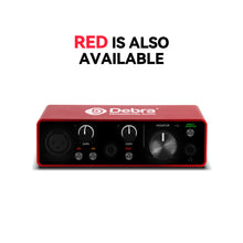 Load image into Gallery viewer, D Debra USB Audio Interface 24 BIT/192 KHZ with XLR, Phantom Power, Direct Monitoring,  Sound Card for PC Recording, Streaming, Guitarist, Vocalist and Podcasting

