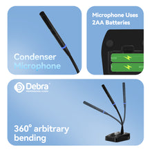 Load image into Gallery viewer, D Debra Audio Wireless Microphone System Pro DU4004/DU8008 UHF&nbsp;Wireless Handheld Gooseneck Lavalier Headset Mics, Adjustable Frequency 260FT Range, Ideal for Meeting Church Speech Party
