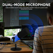 Load image into Gallery viewer, D Debra Audio DLB-77 USB/XLR Dynamic Condenser Microphone with RGB Lighting - Cardioid Gaming Mic, Touch Controls, 192kHz/24bit HD Audio for Streaming, Podcast &amp; Recording
