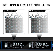 Загрузить изображение в средство просмотра галереи, D Debra Audio PRO ER-202 UHF Dual Channel Wireless In-Ear Monitor System with Monitoring Type for Stage, Receiver, Studio, Guitar, Band Performance
