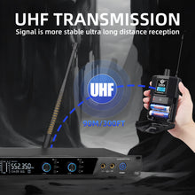 Загрузить изображение в средство просмотра галереи, D Debra Audio PRO ER-202 UHF Dual Channel Wireless In-Ear Monitor System with Monitoring Type for Stage, Receiver, Studio, Guitar, Band Performance
