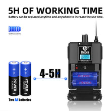 Загрузить изображение в средство просмотра галереи, D Debra Audio PRO ER-202 UHF Dual Channel Wireless In-Ear Monitor System with Monitoring Type for Stage, Receiver, Studio, Guitar, Band Performance
