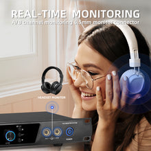 Загрузить изображение в средство просмотра галереи, D Debra Audio PRO ER-202 UHF Dual Channel Wireless In-Ear Monitor System with Monitoring Type for Stage, Receiver, Studio, Guitar, Band Performance
