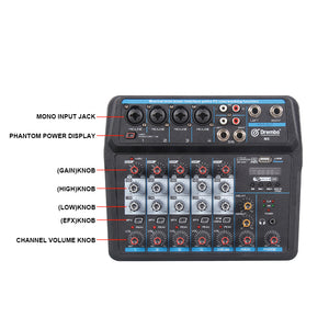 The D Debra M4/M6 mixer audio is a multi-purpose mixer