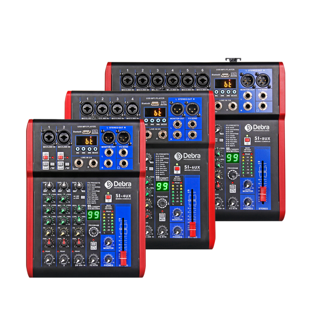 D Debra Audio SI-4UX Professional Portable Recording Mixer Audio With