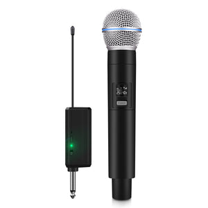 Wireless Microphone System D Debra Audio VP-04 with Cordless Dynamic Handheld Microphone