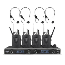 Load image into Gallery viewer, D Debra Audio D-440 !!!UHF 4-Channel Wireless Microphone System with 4 Cordless Mics, Home Karaoke KTV Set, Ideal for Party, Church, Weddings, Stage, DJ, Outdoor, 300 Ft
