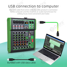 Load image into Gallery viewer, D Debra Audio DI-UX Series Professional Portable Recording Mixer Audio With USB 99 DSP Digital Effects For DJ Mixer Console Karaoke Recording Studio
