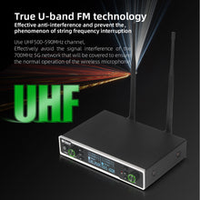 Load image into Gallery viewer, D Debra Audio R202 Professional 2x100 Channels UHF Wireless Handheld Microphone System, Ideal for Karaoke Church Party
